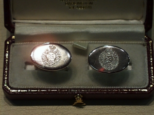 Royal Engineers Sterling Silver cufflinks - Click Image to Close